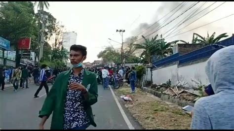 Demo Tolak Omnibuslaw Lampung Rusuh Youtube