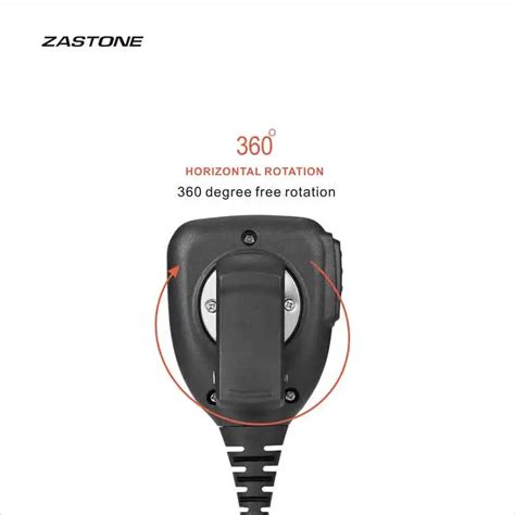 ZASTONE UV008 Walkie Talkie Speaker Microphone Two Way Radio PTT ...
