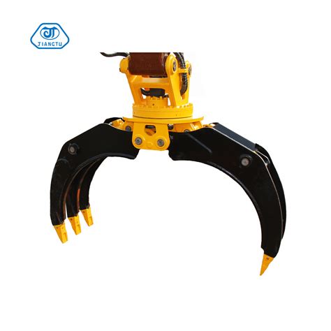 Hydraulic Wood Timber Rotating Grapple For Mini Digger Backhoe