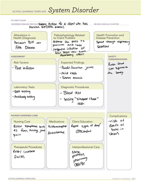 ATI Nursing Action For A Client Who Has Fifth Disease ACTIVE LEARNING