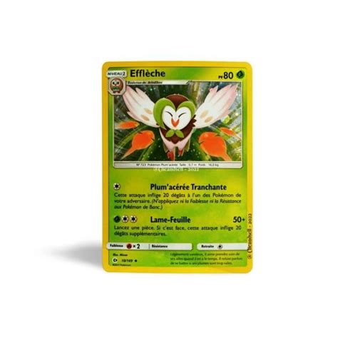 Carte Pokémon Efflèche 80 PV 10 149 Promo NEUF FR Cdiscount Jeux Jouets