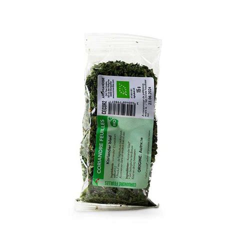 Feuilles De Coriandre Bio 15 G Greenweez