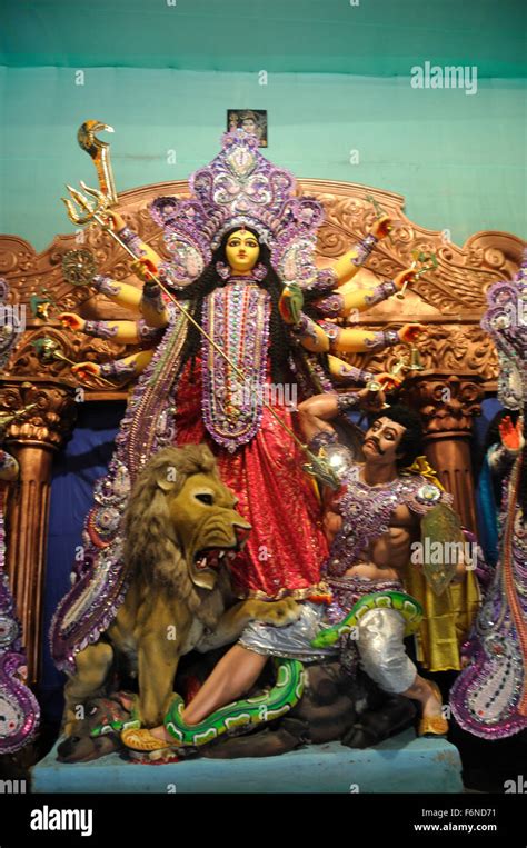 Goddess Durga Kolkata West Bengal India Asia Stock Photo Alamy