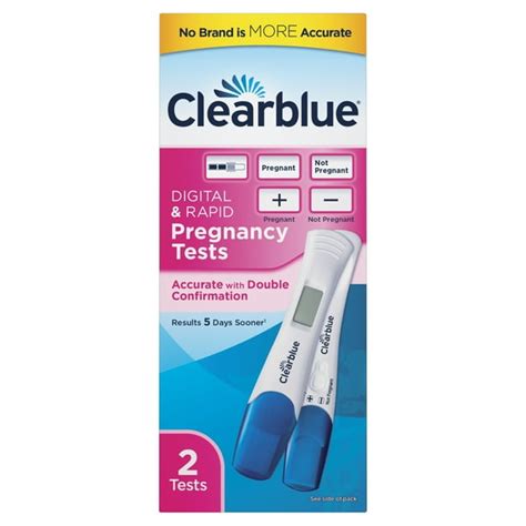 Clearblue Combo Pregnancy Test 2ct Digital And Rapid Detection