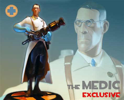 Team Fortress 2 The Blu Medic Exclusive Statue Gaming Heads