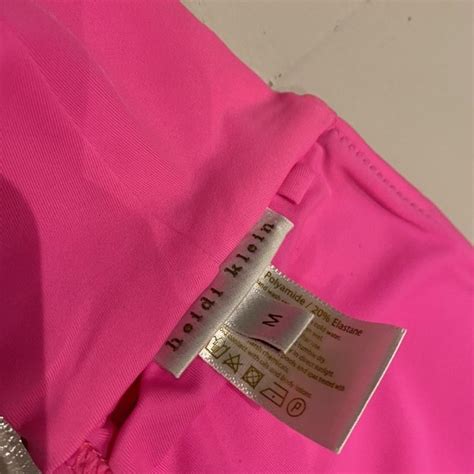 Heidi Klein Pink Bandeau Bikini Top Worn But In Depop