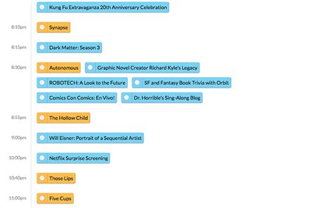 SDCC's Thursday Schedule Is Up 