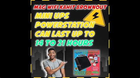 Ups Powerstation For Wifi Router Modem Pldt Converge Globe Smart Sky