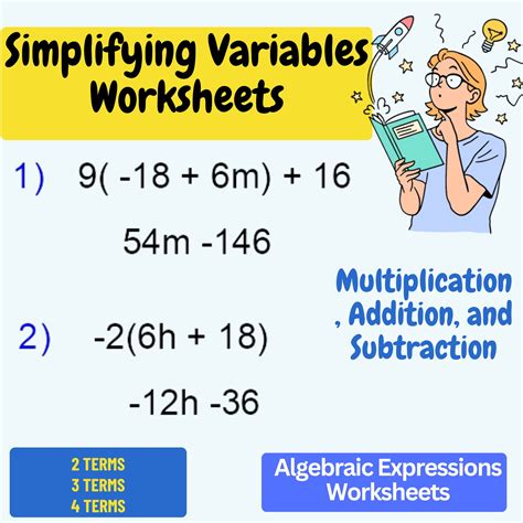 Pre Algebra Worksheets Algebraic Expressions Worksheets Worksheets Library