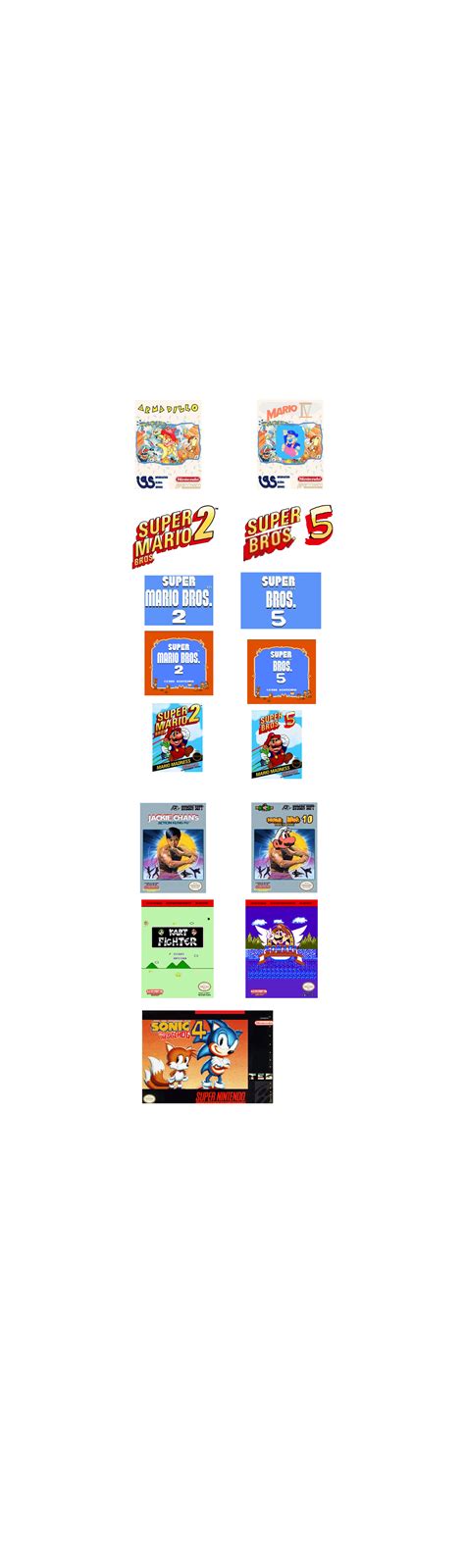 I created Mario's Bootleg Games Logos using Video by Abbysek on DeviantArt