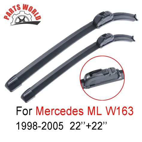 Pair Windscreen Front Wiper Blades For Mercedes Benz Ml Class W163 1998