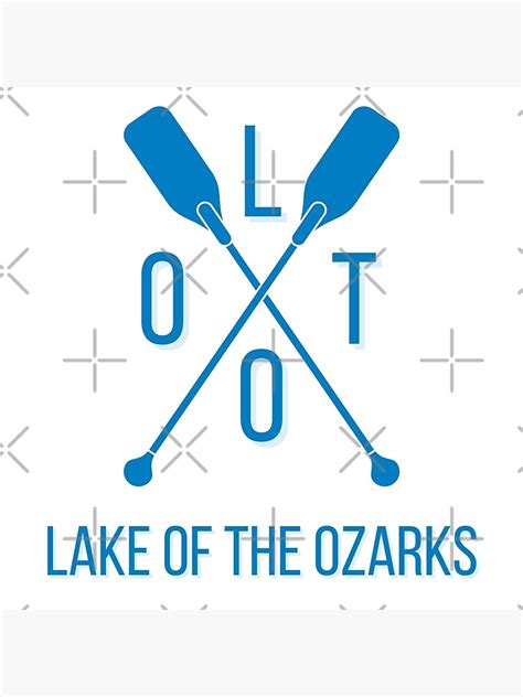 Lake Of The Ozarks Paddle Poster For Sale By Juliaridgway Redbubble