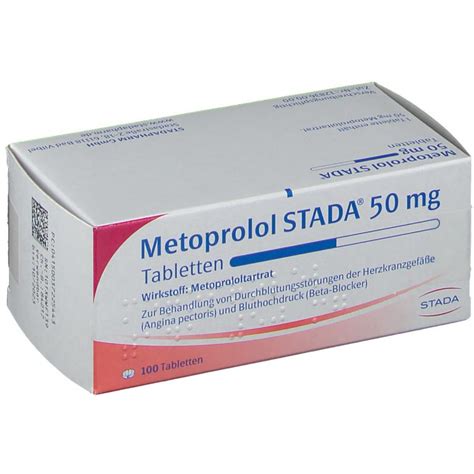 Metoprolol Stada® 50 Mg 100 St Mit Dem E Rezept Kaufen Shop Apotheke