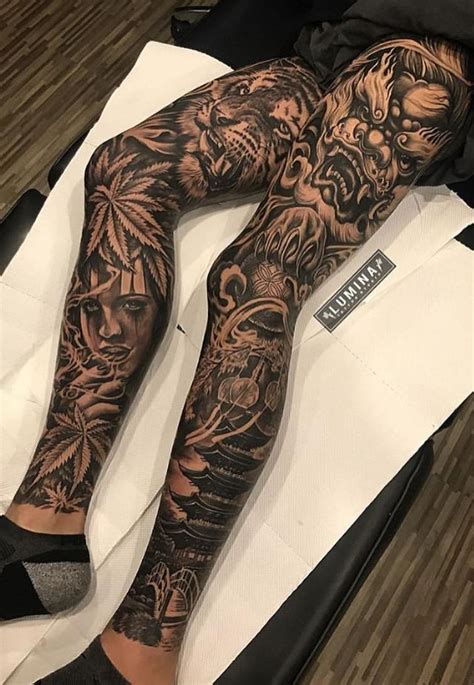 80 Bein Tattoos Für Männer Die Sich Inspirieren Lassen Top