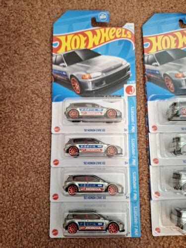 Hot Wheels 92 Honda Civic EG ZAMAC 2024 Walmart Exclusive Lot Of 4 EBay