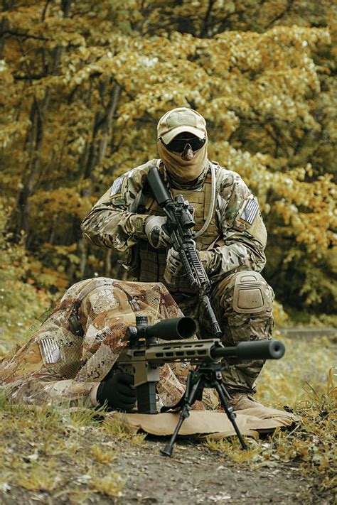 Sniper And Spotter Of Green Berets U S Photograph By Oleg Zabielin Pixels