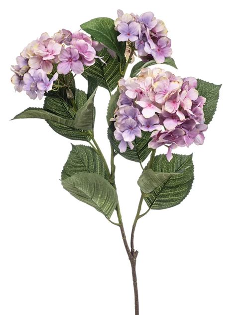 Искусственное растение Hydrangea Purple / Гортензия ветка H100cm