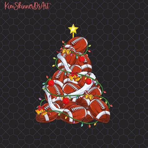 Football Christmas Tree Png, Christmas Football Png, Football Mom Gift ...