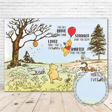 Buy Winnie The Pooh Baby Shower Backdrop Gender Neutral 7x5 Red Hot Air