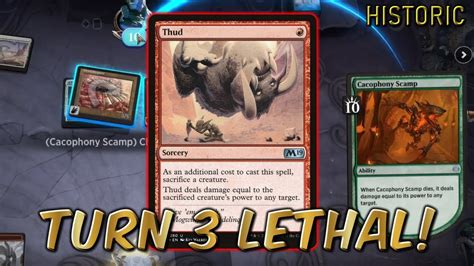 Thud Turn Lethal Historic Bo Ranked Mtg Arena Youtube