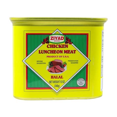 Amazon Ziyad Chicken Luncheon Meat Halal 12 Oz Pull Top Can