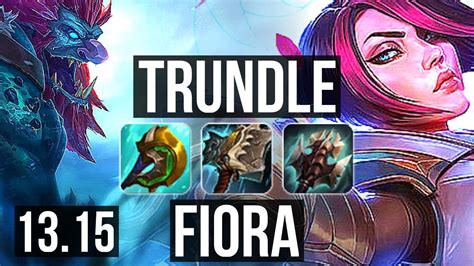 TRUNDLE Vs FIORA TOP 6 Solo Kills 9 2 7 1 0M Mastery Godlike