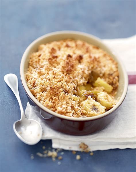 Recette Crumble Cr Ole Banane Rhum Et Raisins Secs Marie Claire