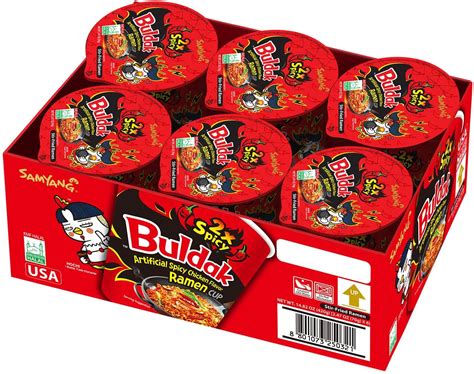 samyang  buldak spicy hot chicken stir fried cup noodles pack