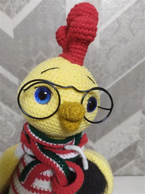 Kogut Na Szyde Ku Ptak Handmade Wielkanoc Maskotka Zabawka Amigurumi