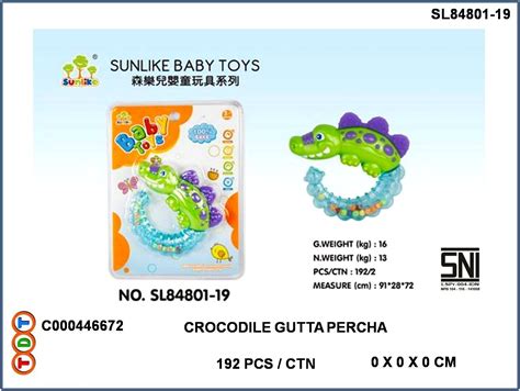 crocodile gutta percha terang dunia toys
