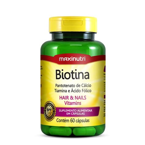 Biotina C Psulas Maxinutri Corpo Suplemento Loja De