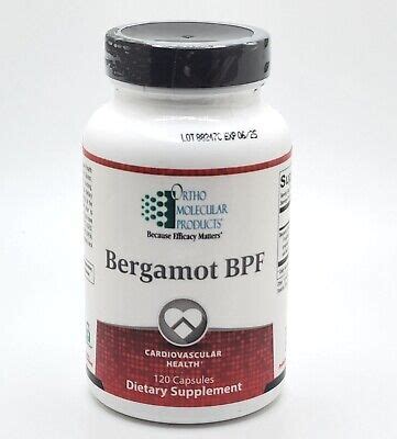 Ortho Molecular Products Bergamot BPF 120 Capsules Supports Cardio