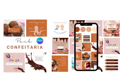 Pack Canva Edit Vel Confeitaria Elo Produtos Especiais