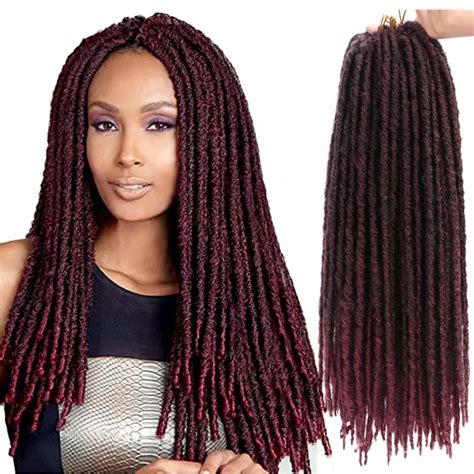 Synthetic16 20inch Soft Dreadlocks Crochet Braids Knotless Jumbo