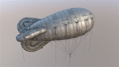 ArtStation - WW2 Barrage Balloon 01 | Game Assets