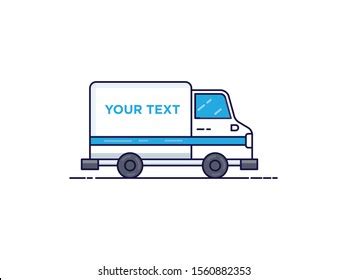 Illustration Delivery Truck Clip Art Design Stock Vector (Royalty Free ...