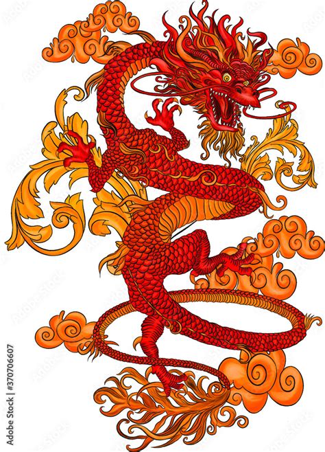 Red Chinese Dragon