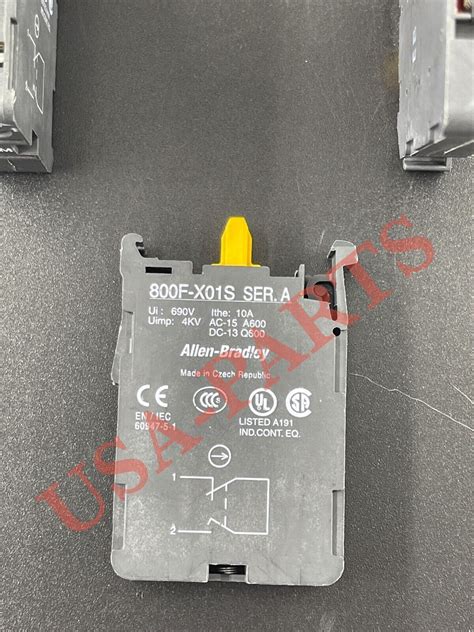 New Allen Bradley 800F-X01S Series A Contact Block *Free Same Day ...