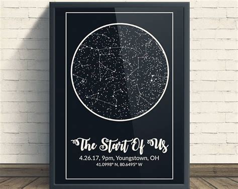 Star Map, Star Chart, Constellation Print, Constellation Map ...