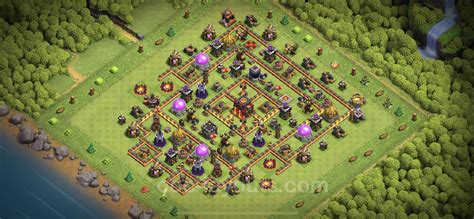 Best Anti 2 Stars Base Th10 With Link Hybrid 2023 Town Hall Level 10 Base Copy 243