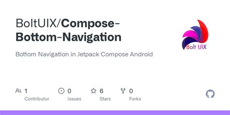 GitHub BoltUIX Compose Bottom Navigation Bottom Navigation In