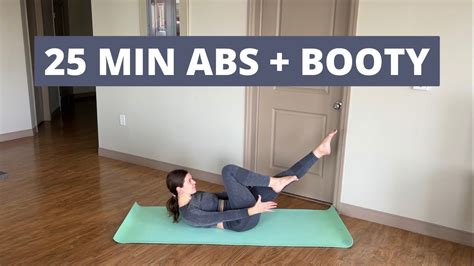 25 Min Pilates Abs Booty Workout No Equipment Core And Glute