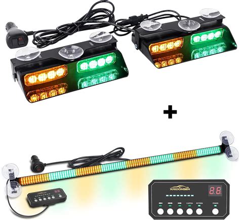 Amazon Xridonsen Inch Traffic Advisor Light Bar Amber Green