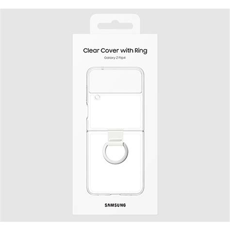 Samsung Galaxy Z Flip4 Clear Cover With Ring Ef Of721ctegww