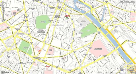 Download Street Map Paris France Major Tourist Attractions Maps And In