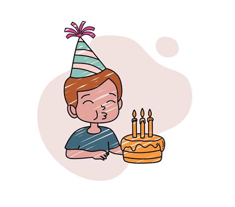 Blowing Out Birthday Candles Clipart