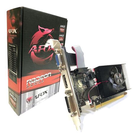 Placa De V Deo Afox Radeon R Gb Ddr Bits Low Profile