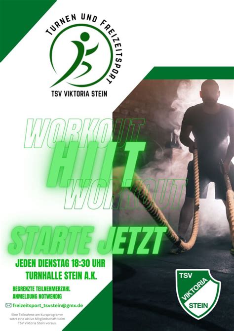 Hiit High Intensity Intervall Training Tsv Viktoria E V Stein