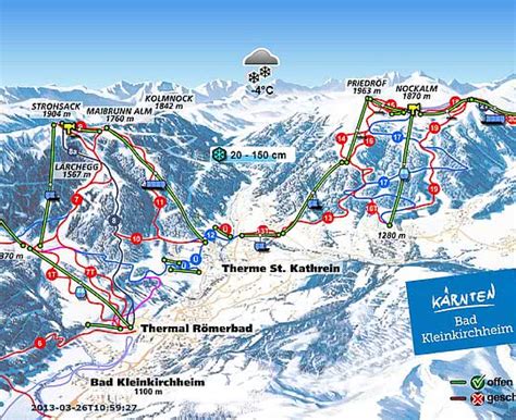 Bad Kleinkirchheim Ski Map : Slopes Bad Kleinkirchheim Runs Ski Slopes ...