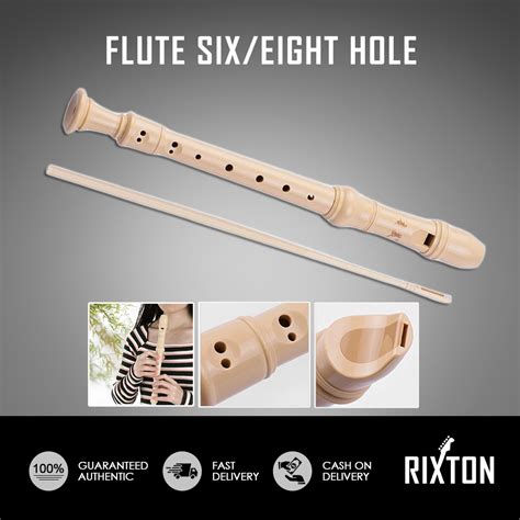 Professional Flute Sound Easy Adjustable ABS Non Toxic Six Eight Hole